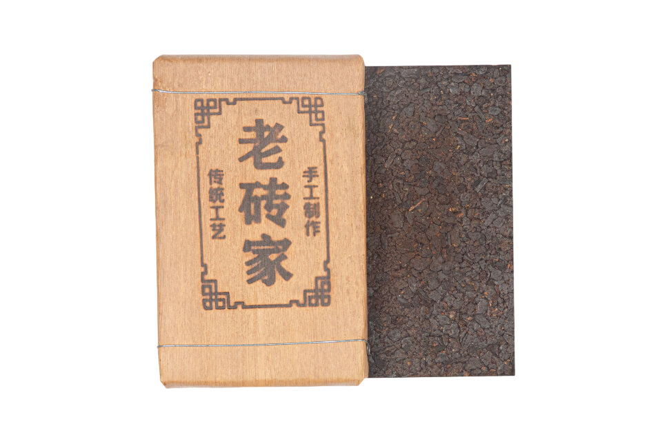 Stone-pressed Pu'er brick 250g, 2019. Stone-pressed Pu'er brick 250g, 2019.