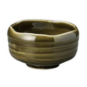 Aitoa Japanilainen Matcha kulho Chawan Yomogi Oribe, Minoyaki